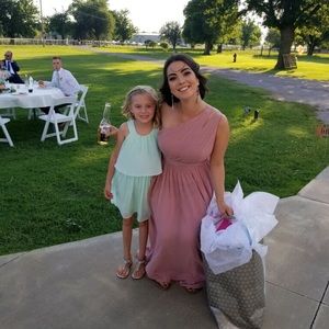 Dusty rose bridesmaid dress